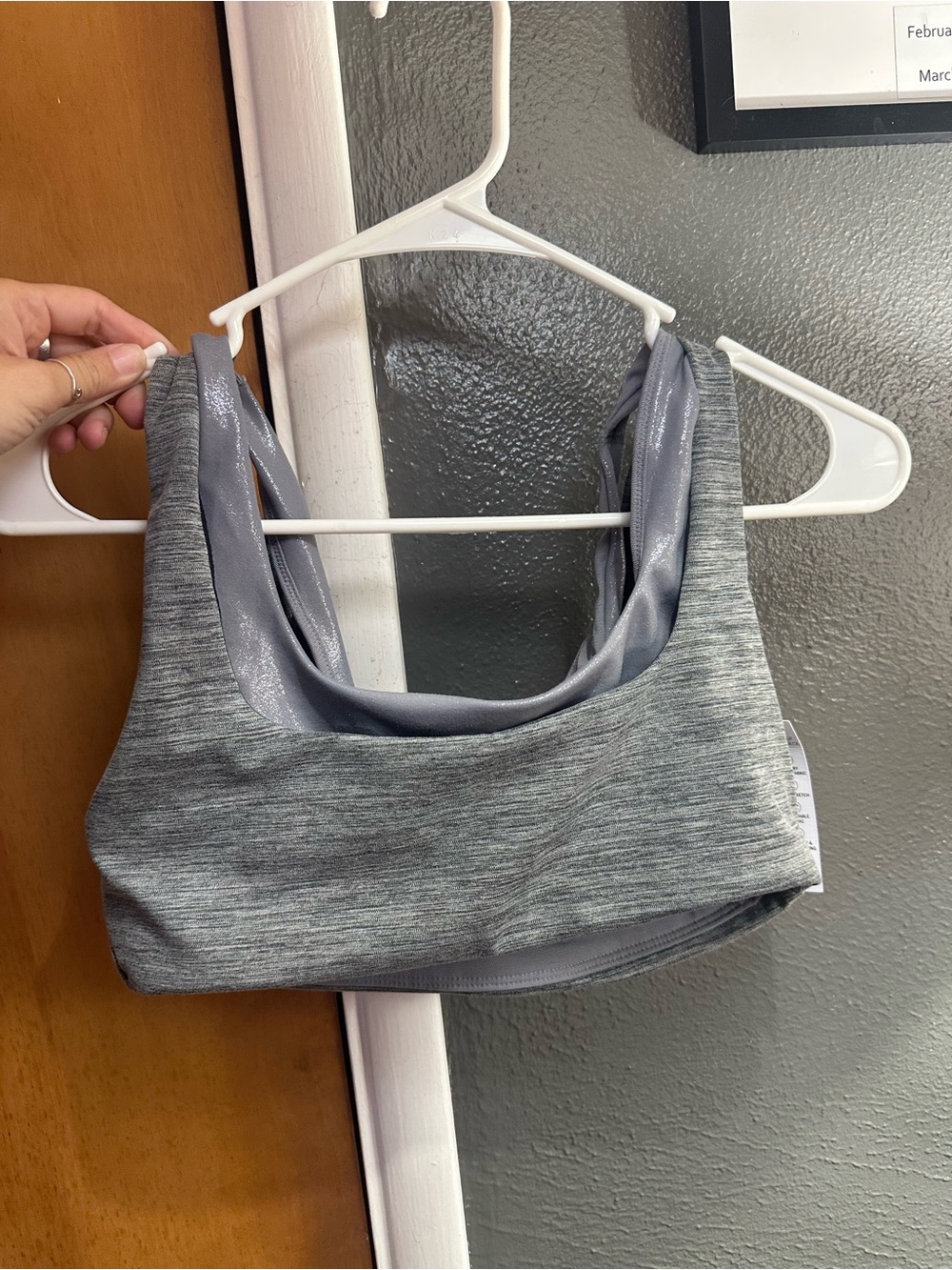 PINK Victoria's Secret Heather Gray Sports Bra